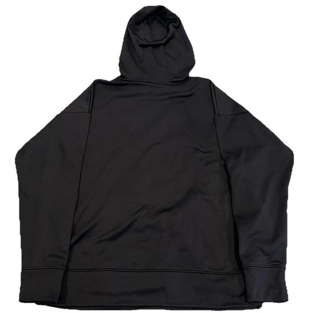 Mens Under Armour Loose Coldgear Large Black Long Sleeve Hoodie Sweatshirt - Picture 4 of 5